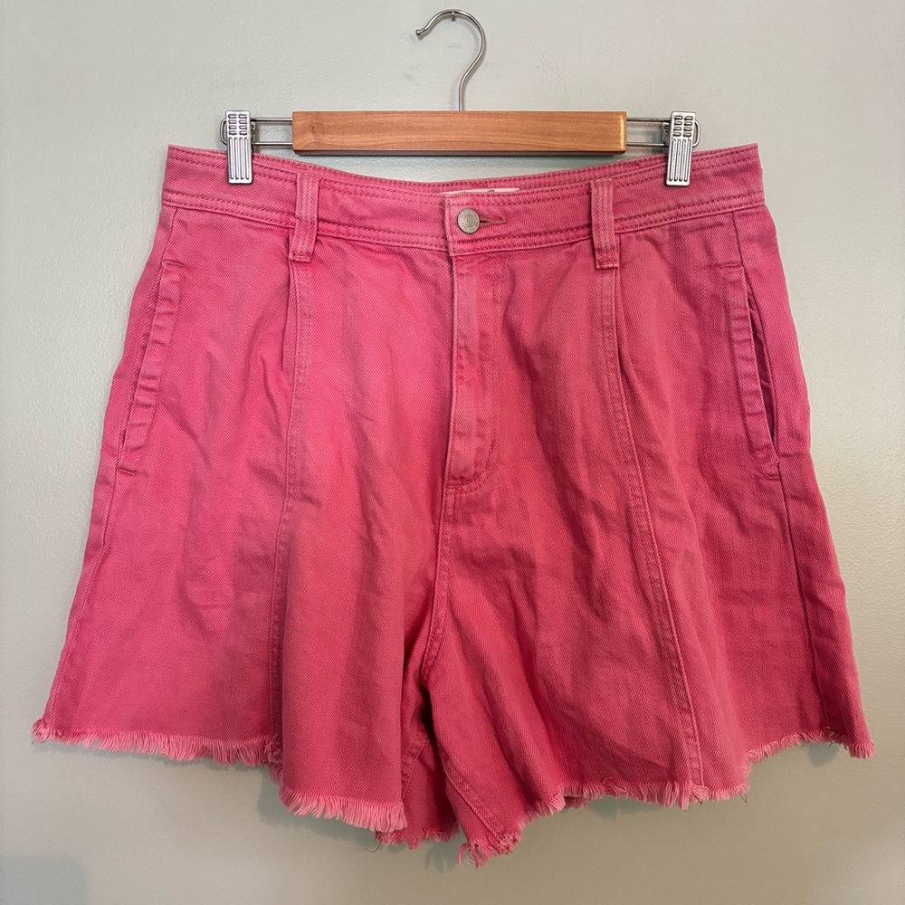 Free people we the free Amelie high rise pink denim shorts size 31 EUC - Picture 6 of 9
